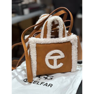 UGG x Telfar Shopping Bag Small Chestnut Shearling w COA